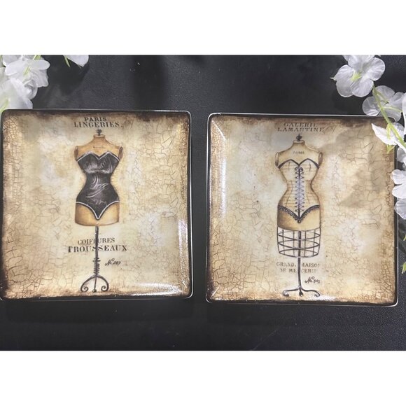 Set 2 Kimberly Poloson  Dress Forms Paris Lingerie Coiffures Trousseaux Burlesqu - Picture 1 of 8